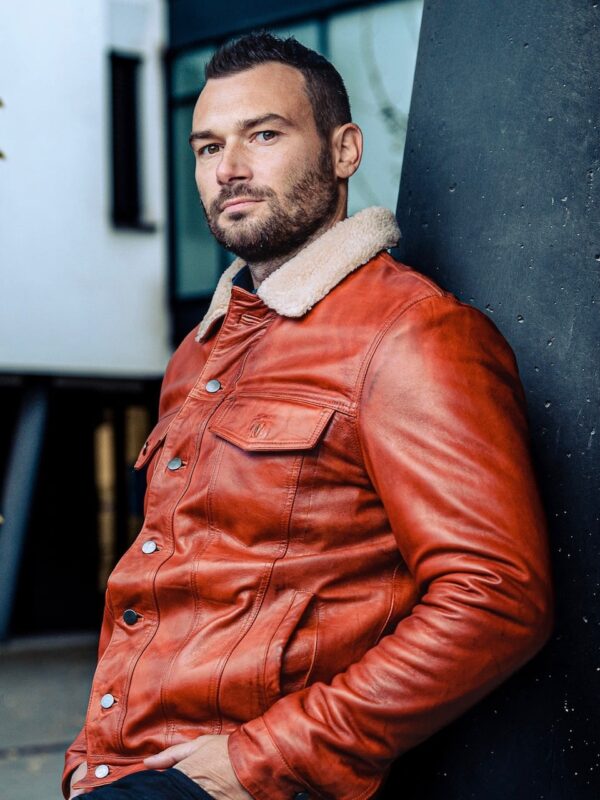 Dusk Leather Fur Jacket - Image 3