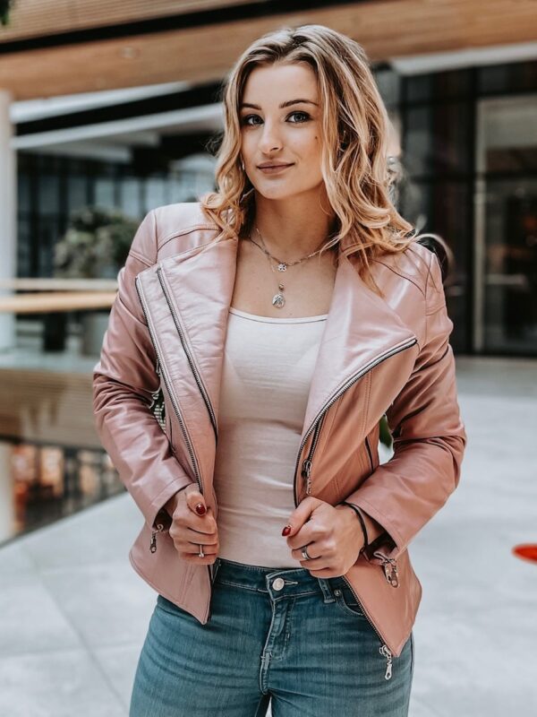 Amie Leather Jacket - Image 4