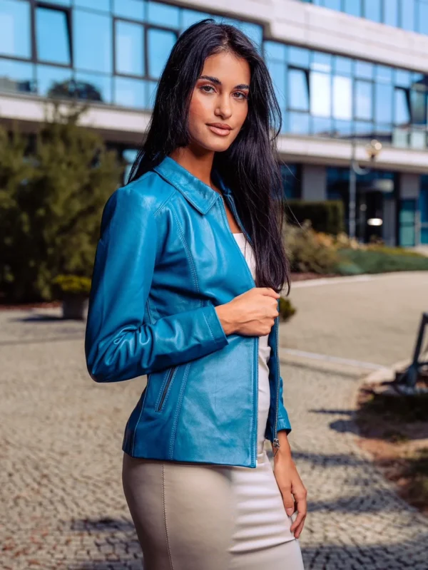 Elara – Women's Extended Leather Jacket - Image 4