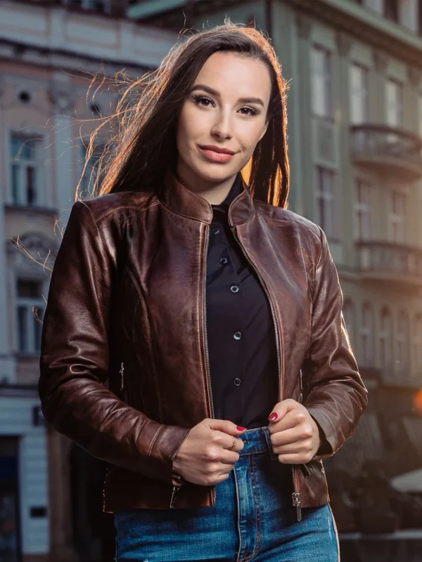 Madeleine Leather Jacket - Image 8