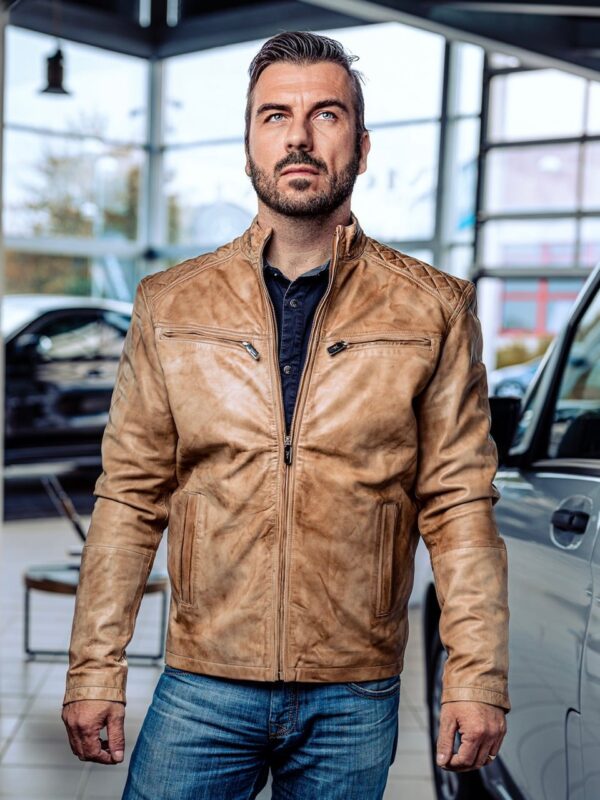 Dane Leather Jacket - Image 3