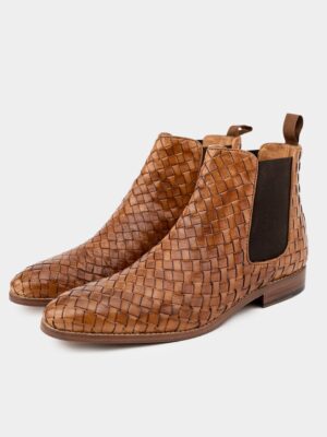Regal Braids – Leather Braided Chelsea Ankle Boots