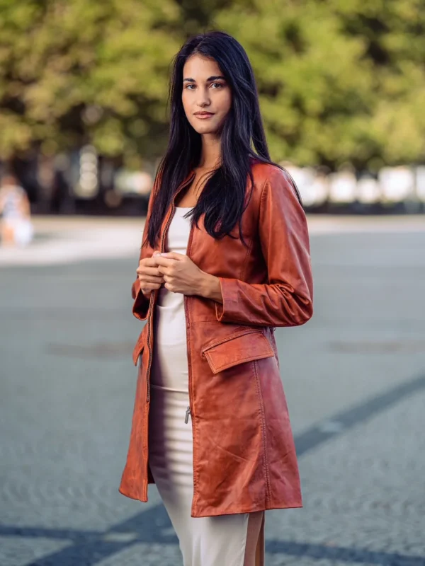 Arlette – Women's Leather Coat - Image 6