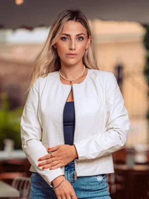 Jade Leather Coat