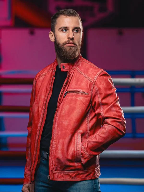 Aceon Leather Jacket - Image 9