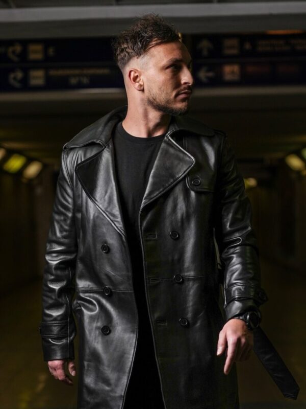 Strider Leather Coat - Image 2