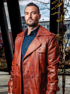 Strider Leather Coat
