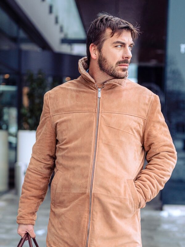Valor Leather Fur Coat - Image 2