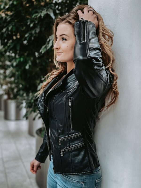 Amie Leather Jacket - Image 2