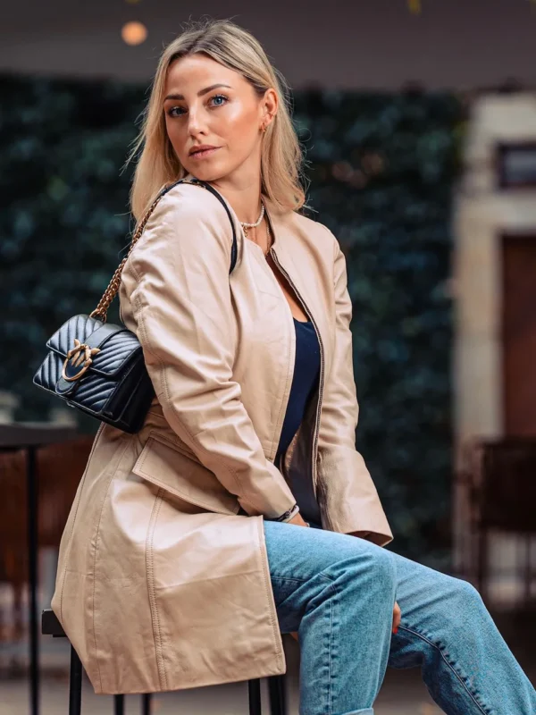 Arlette – Women's Leather Coat - Image 4